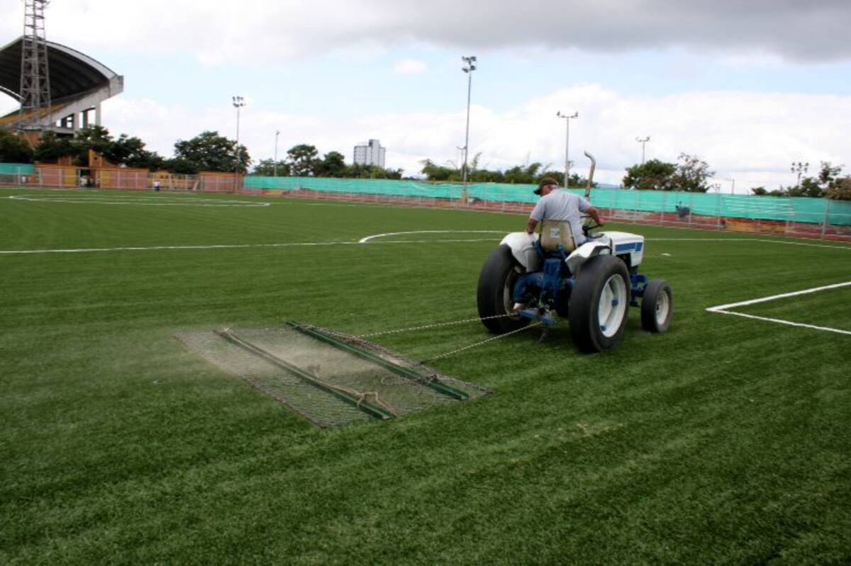 Así se ve la cancha Marte (Foto: Nelson Díaz/ VANGUARDIA LIBERAL)