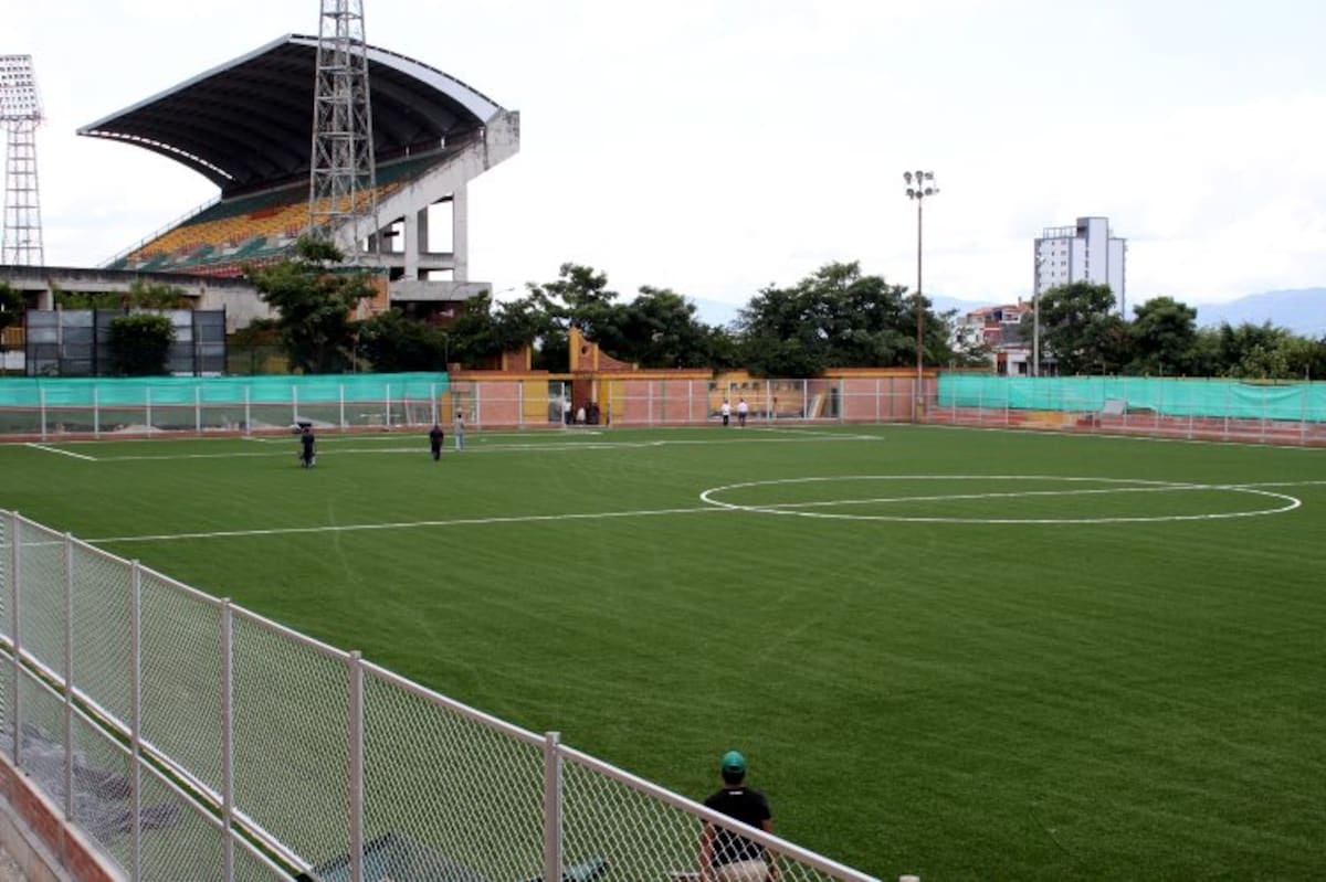 Así se ve la cancha Marte (Foto: Nelson Díaz/ VANGUARDIA LIBERAL)