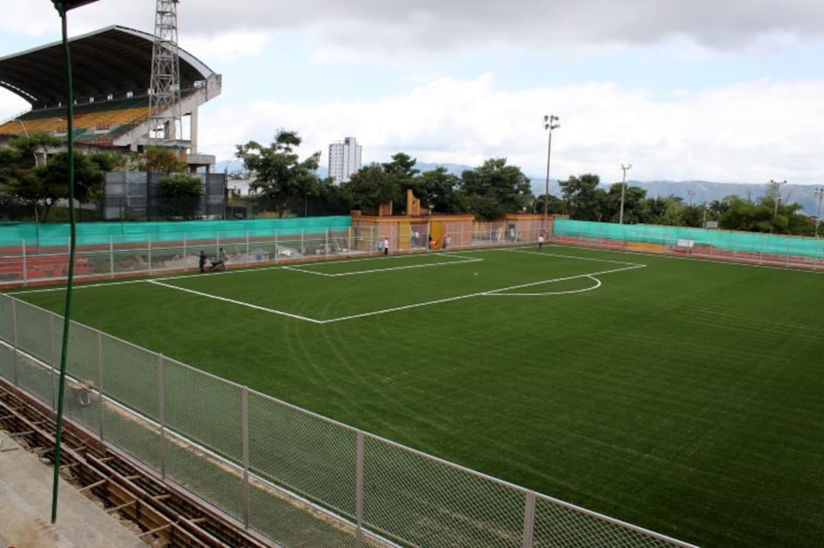 Así se ve la cancha Marte (Foto: Nelson Díaz/ VANGUARDIA LIBERAL)