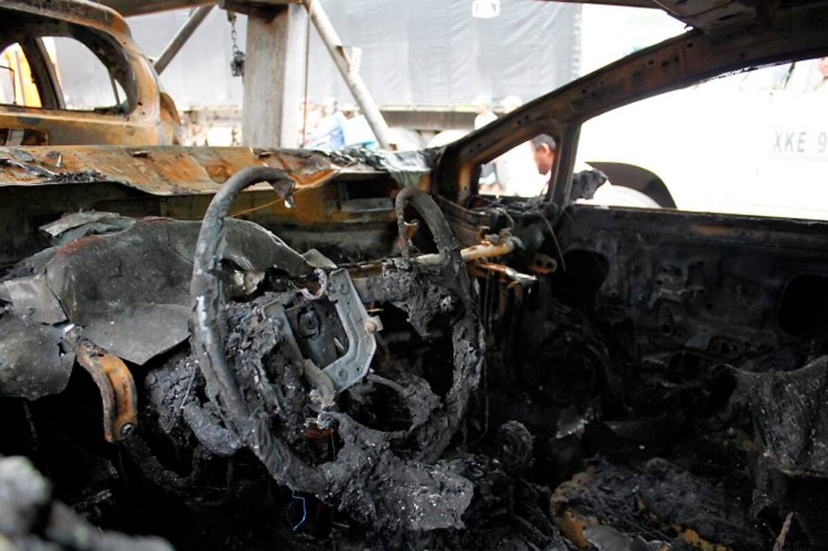 Las autoridades descartaron que la causa del incendio fuera un atentado. (Foto: Nelson Díaz / VANGUARDIA LIBERAL)