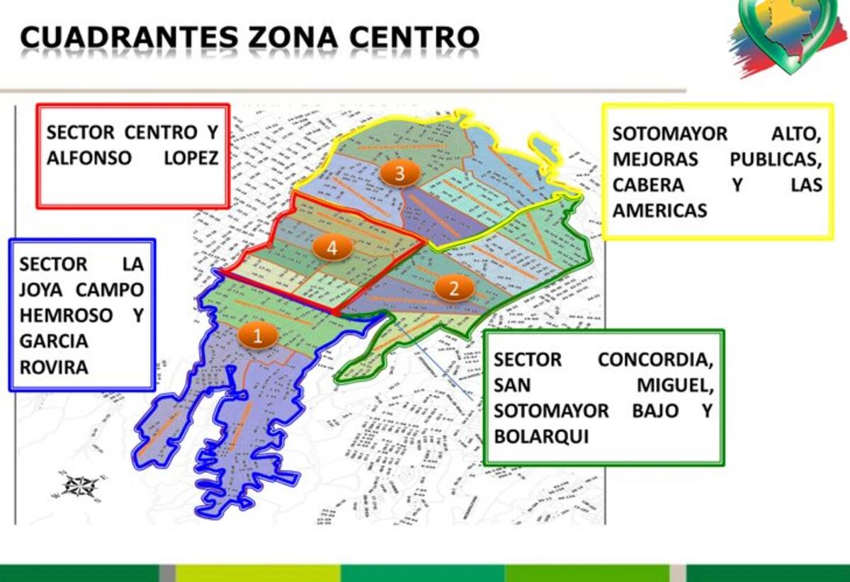 A partir de este viernes operarán los cuadrantes de movilidad en Bucaramanga (Foto: Gráfico suministrado/VANGUARDIA LIBERAL)