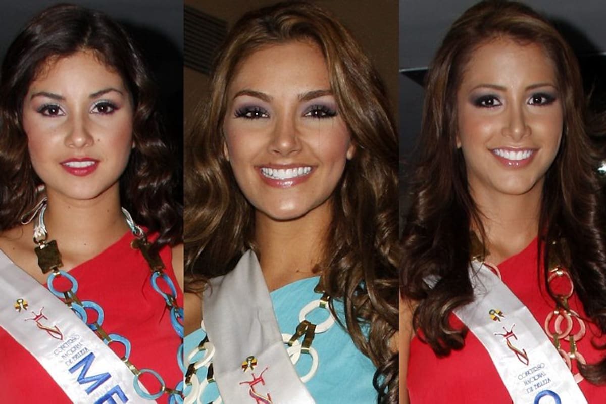Señorita Meta, Sara Villareal (d), Señorita Valle, Melina Ramírez (c), Señorita Cartagena, Laura Cantillo (i). (Foto: Colprensa/VANGUARDIA LIBERAL)