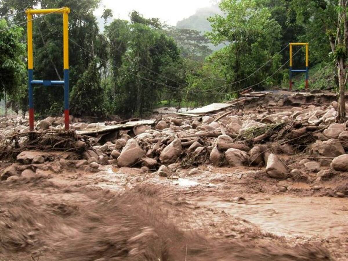 ‘El Puentero’ que sobrevivió a una avalancha en San Vicente de Chucurí (Foto: Suministrada/VANGUARDIA LIBERAL)