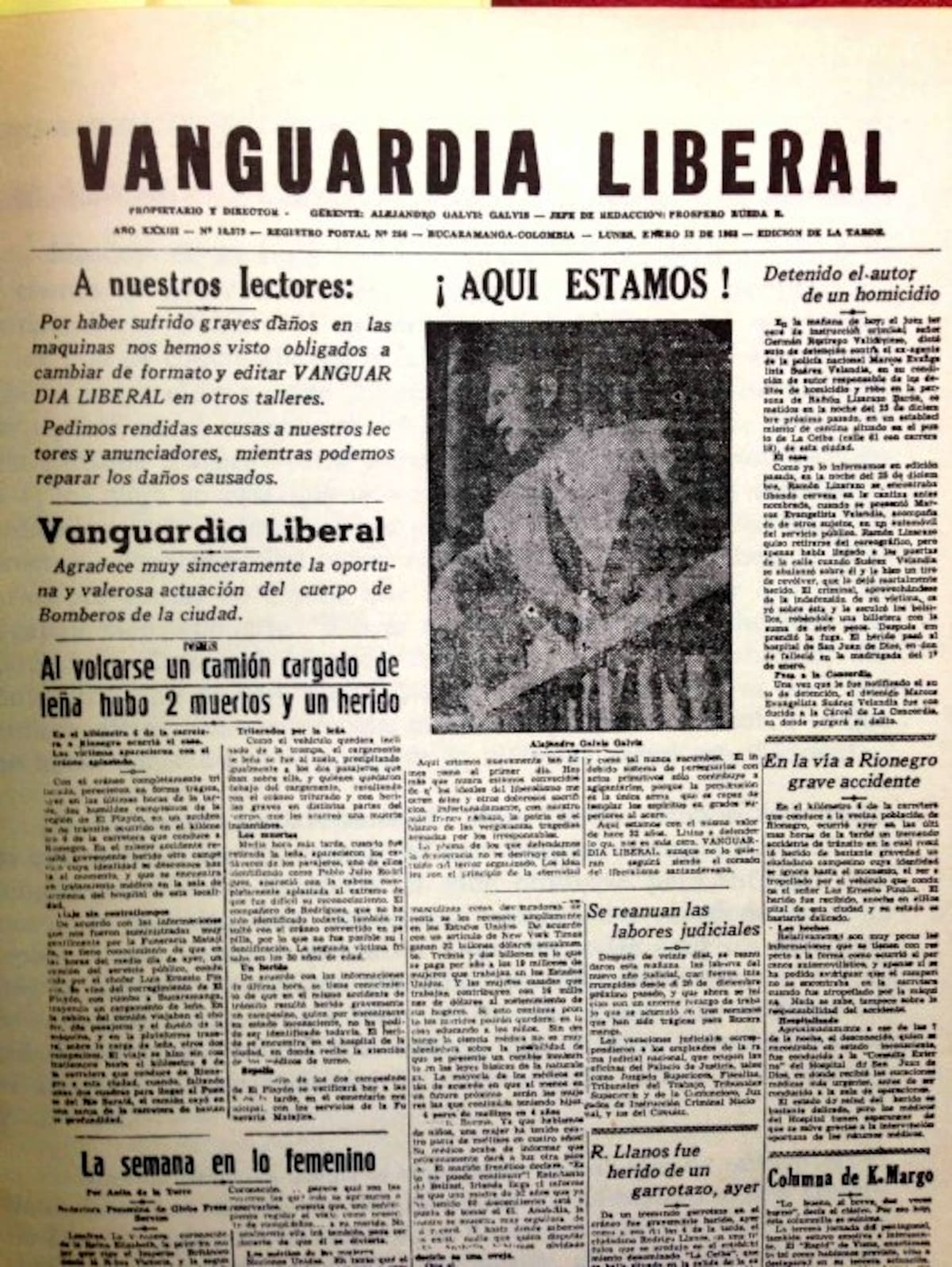 Cuando leer Vanguardia Liberal era pecado (Foto: Archivo/VANGUARDIA LIBERAL)