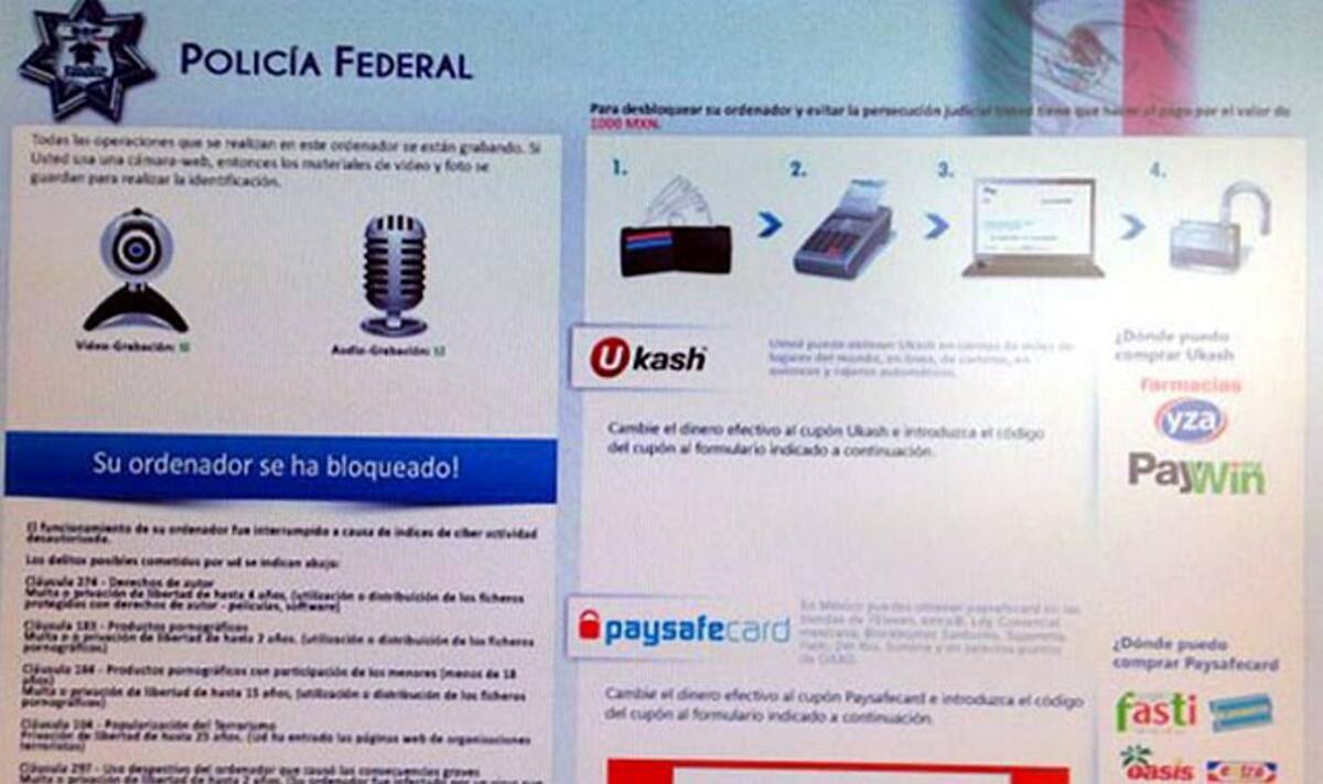 ¡Ojo con el “virus de la policía”! (Foto: Tomada de Internet / VANGUARDIA LIBERAL)