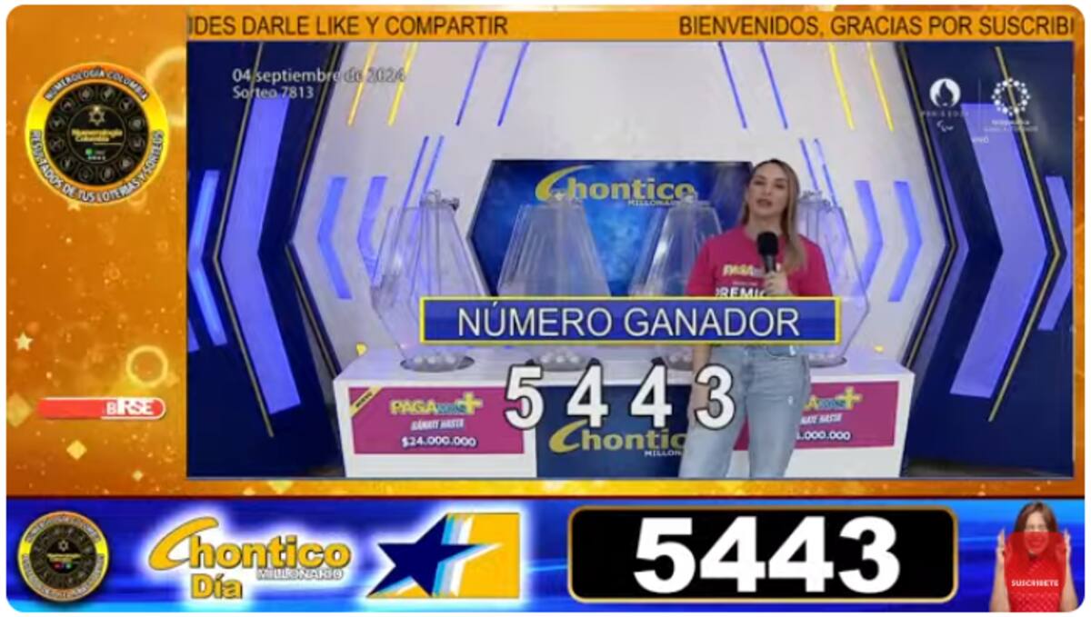 Ganador del Chontico Día del miércoles 4 de septiembre