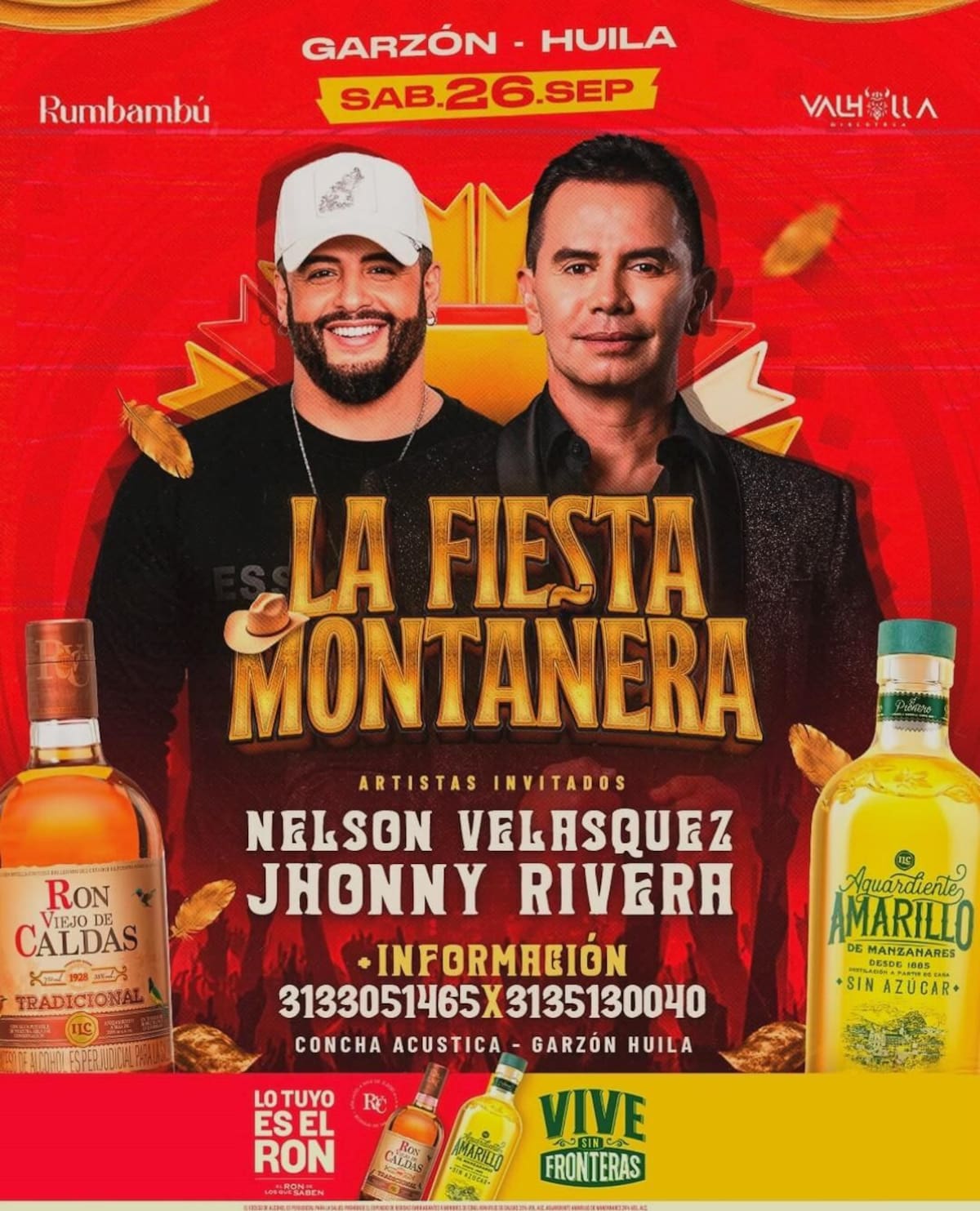 Poster oficial del evento en el que el hombre habría muerto Foto: rumbambu / Instagram