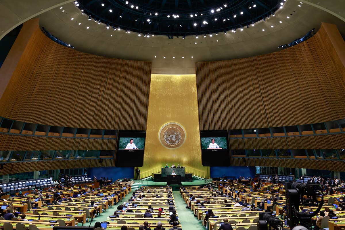 Session of the United Nations General Assembly (UNGA) at the United Nations headquarters in New York. EFE/EPA/KENA BETANCUR