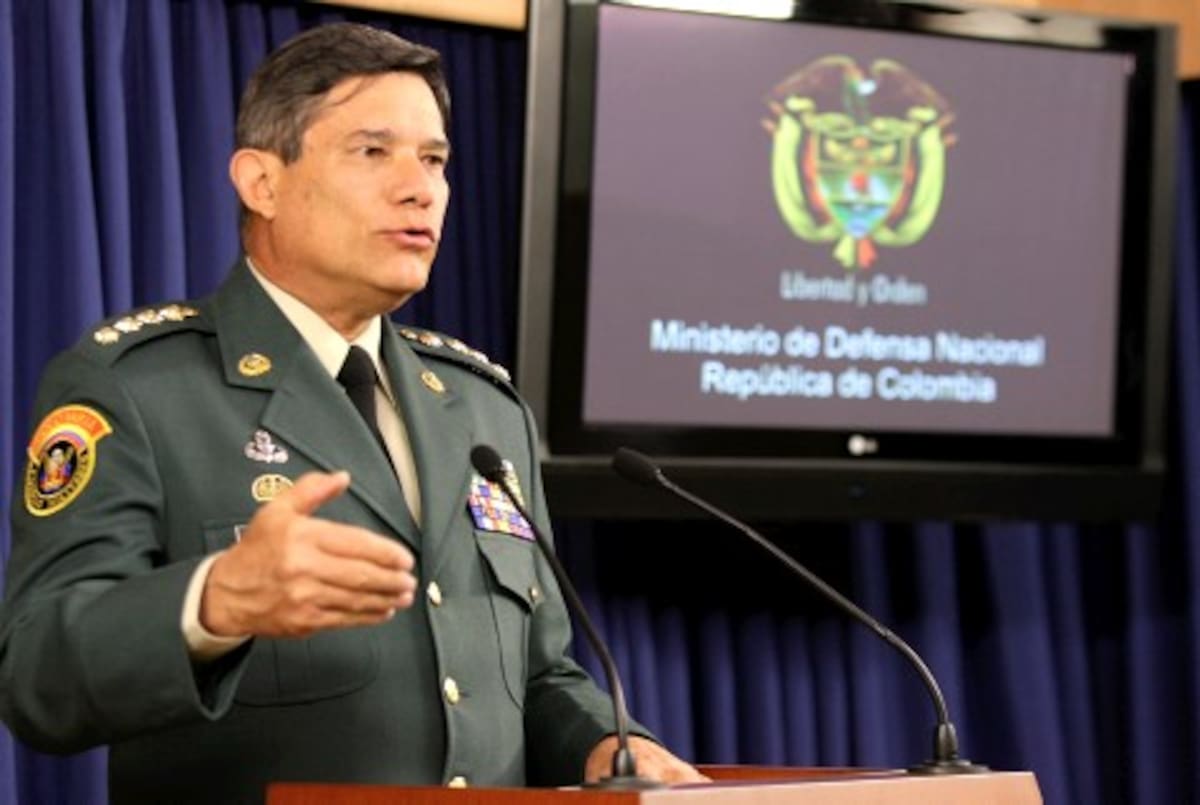 El entonces comandante de las Fuerzas militares, general Freddy padilla de León.
Foto: Colprensa.
