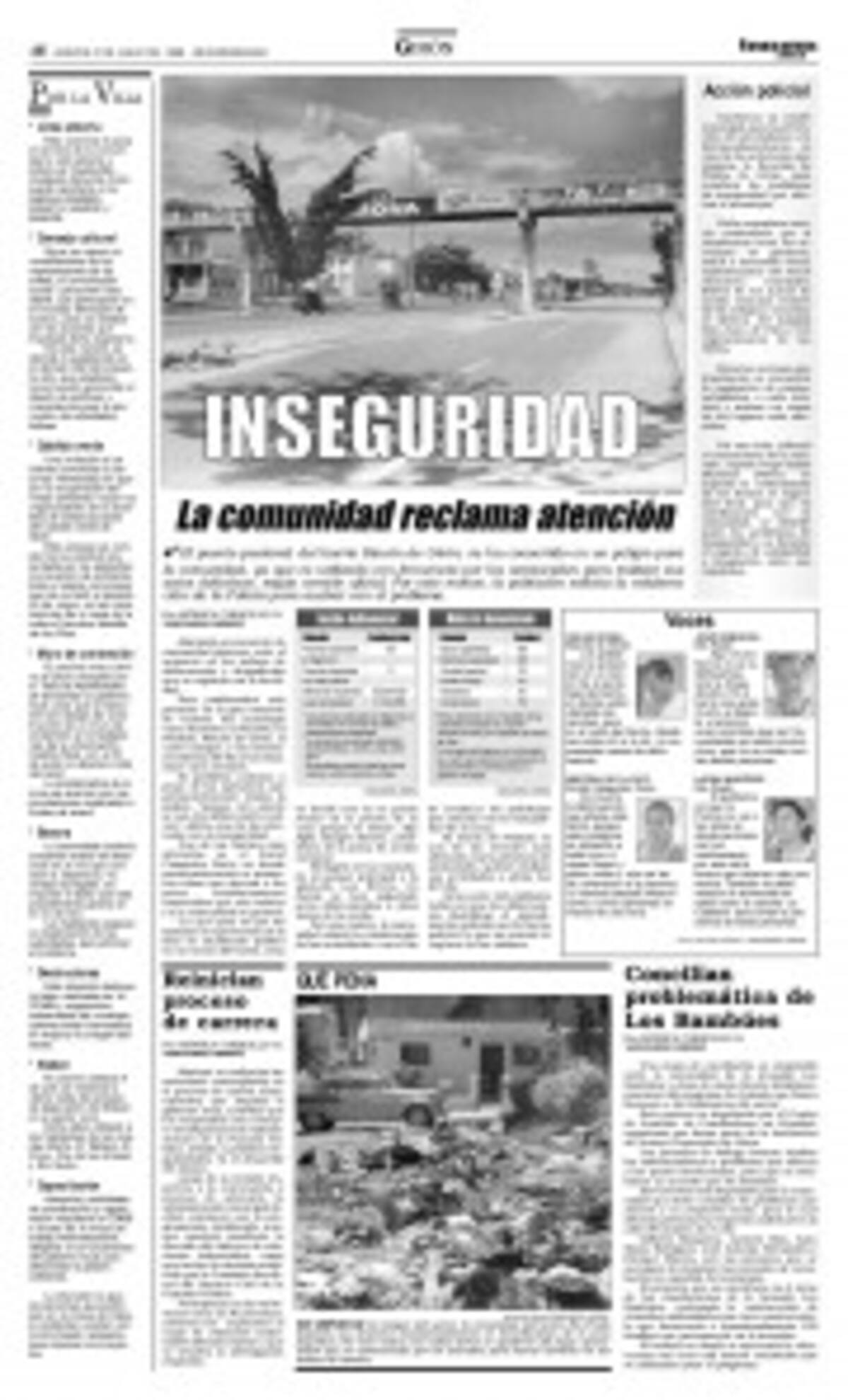 Vanguardia, en reiteradas oportunidades ha denunciado la inseguridad vial en esta zona. (Archivo/ VANGUARDIA)
