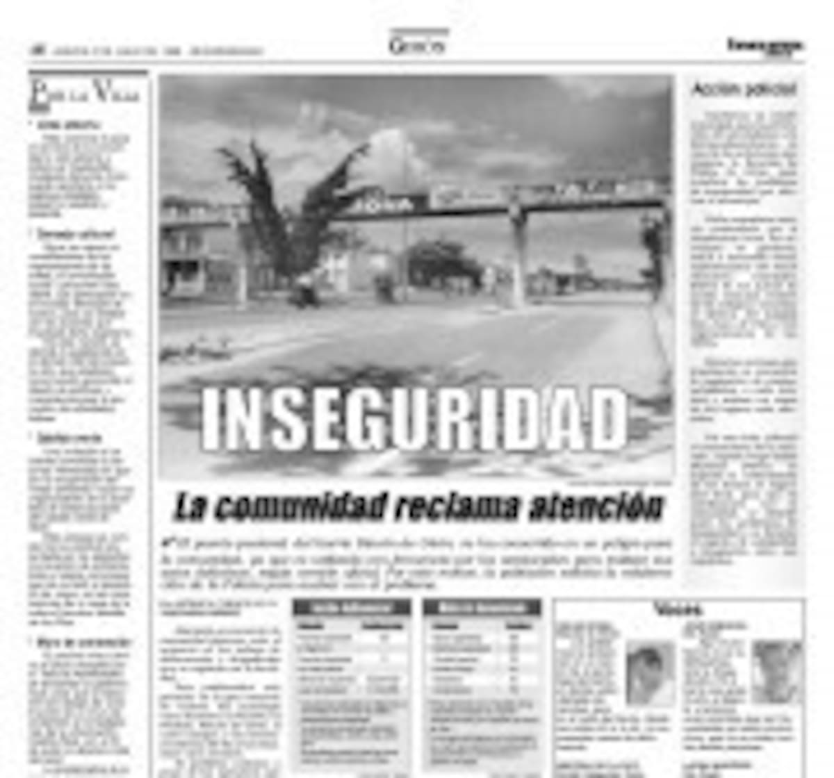 Vanguardia, en reiteradas oportunidades ha denunciado la inseguridad vial en esta zona. (Archivo/ VANGUARDIA)