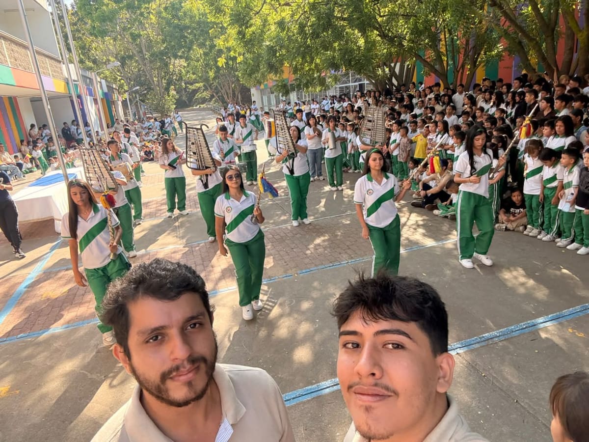 Cada instrumento es una oportunidad: la banda marcial que busca aliados en Girón.