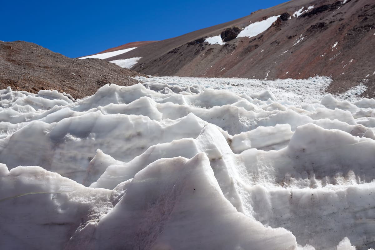 Los glaciares visiblemente disminuidos en la provincia argentina de San Juan. //EFE