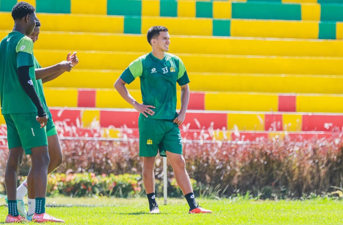 El jugador del Atlético Bucaramanga logró su primer gol en el debut con el equipo profesional. /FOTO: Alejandro Camacho / Atlético Bucaramanga