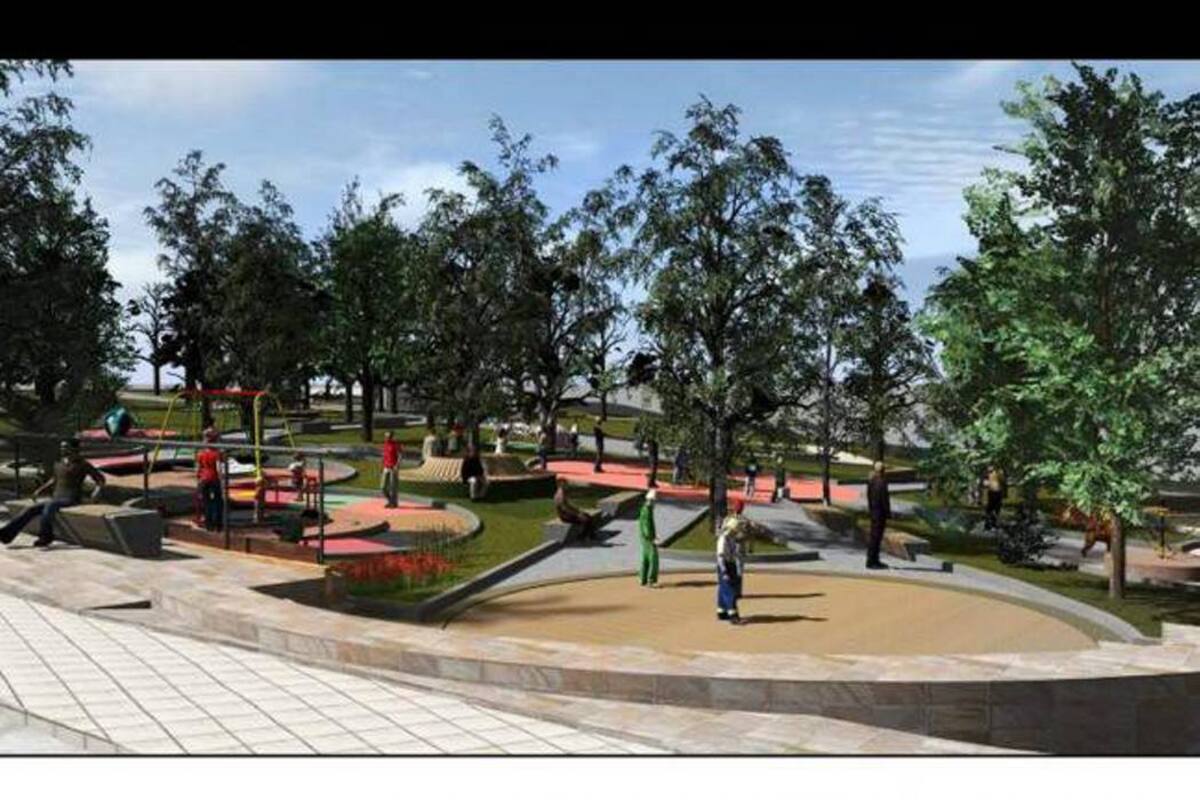 La recuperación del parque en Cañaveral incluye nuevos juegos infantiles, plazoleta de banderas, ágora, rotonda y sendero de agua. (Foto: Archivo / VANGUARDIA LIBERAL)