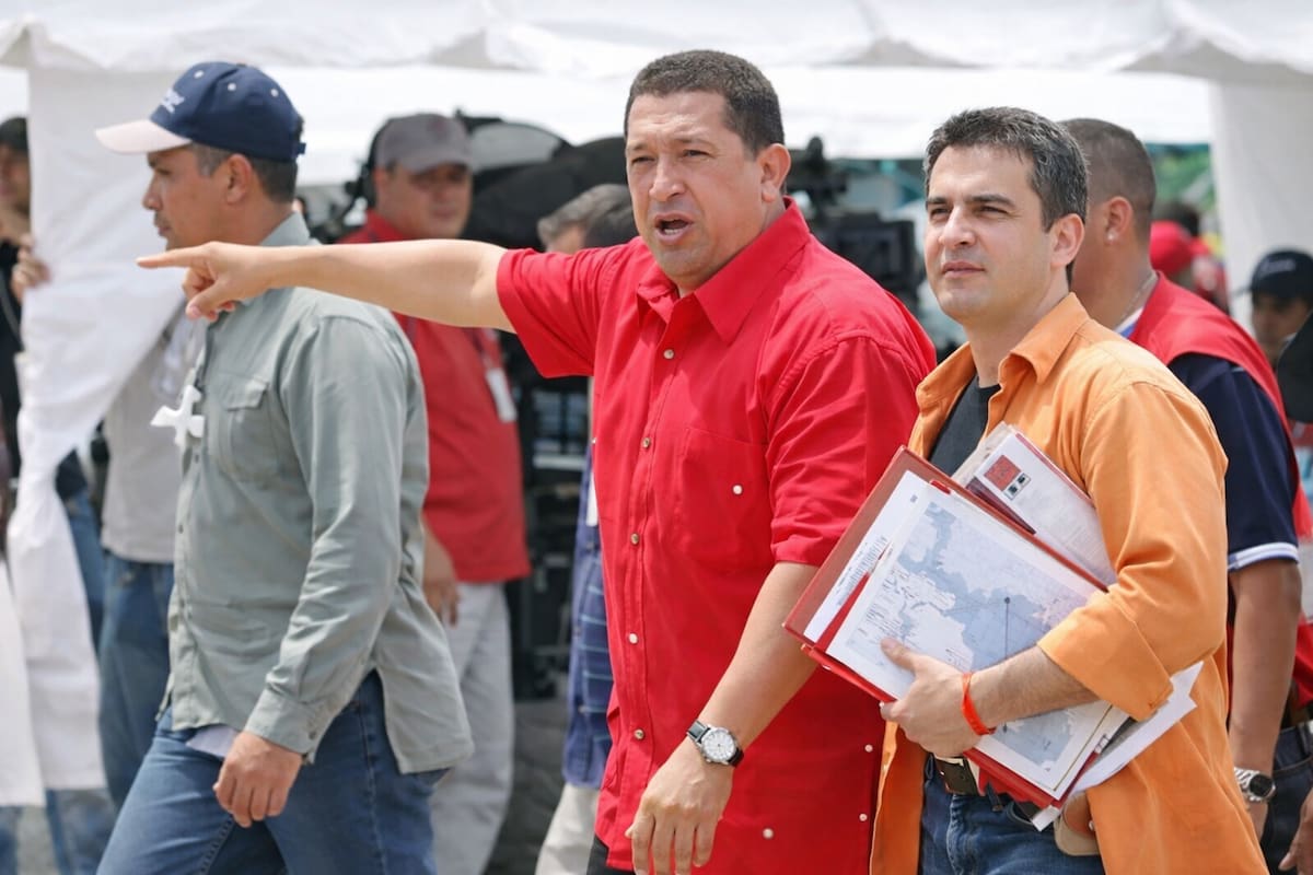 El Gobernador del estado Anzoátegui, Tarek William Saab, recibió al presidentes Hugo Rafael Chávez Frías de Venezuela. Foto archivo