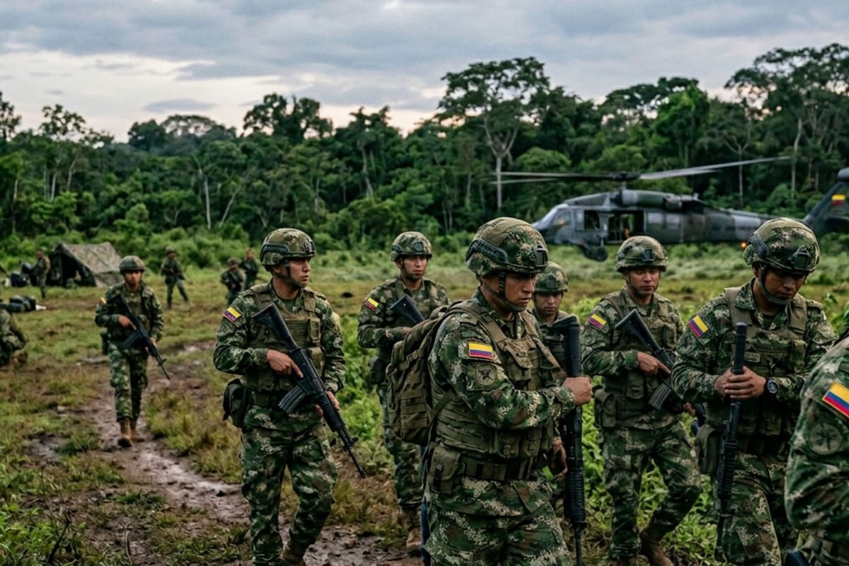 General Hugo López confirma neutralización de seis criminales en el suroriente. La ofensiva aérea y terrestre debilita la logística del Bloque Amazonas. | Foto: Vanguardia.