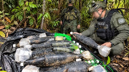 Ejército halla una tonelada de explosivos ocultos en zona rural de Sardinata