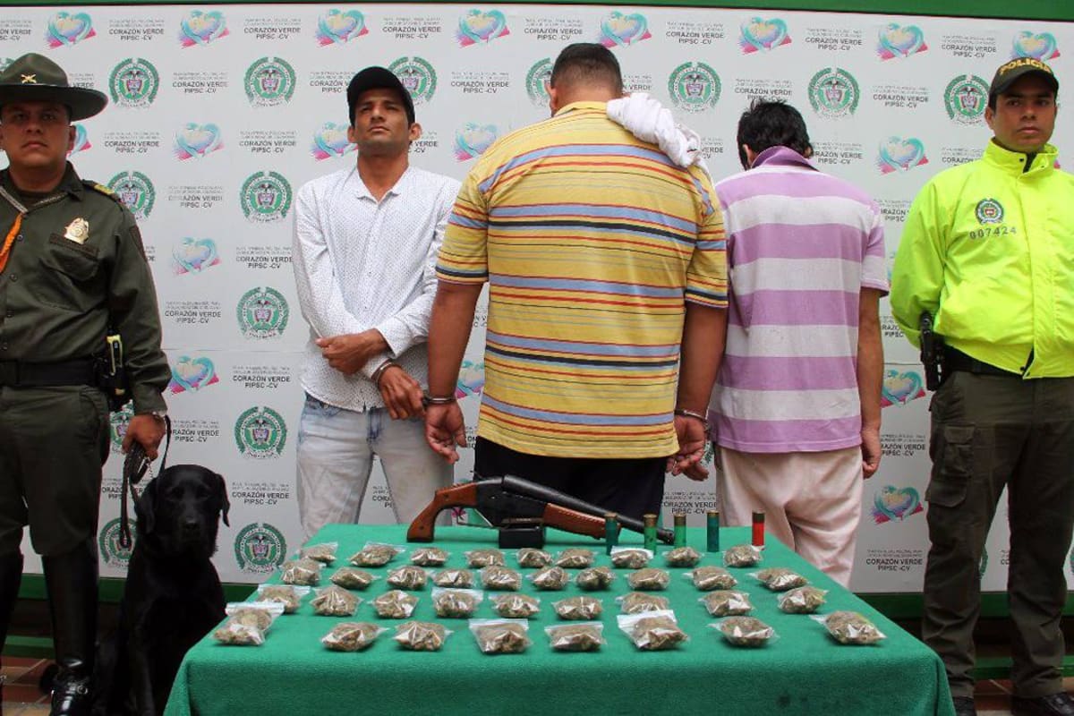 Alias ‘Rabonero’, ‘Tensión’ y ‘El Sicario’ fueron enviados a prisión. Por su parte, a ‘Moto’ se le dictó casa por cárcel. (Foto: Suministrada/VANGUARDIA LIBERAL)