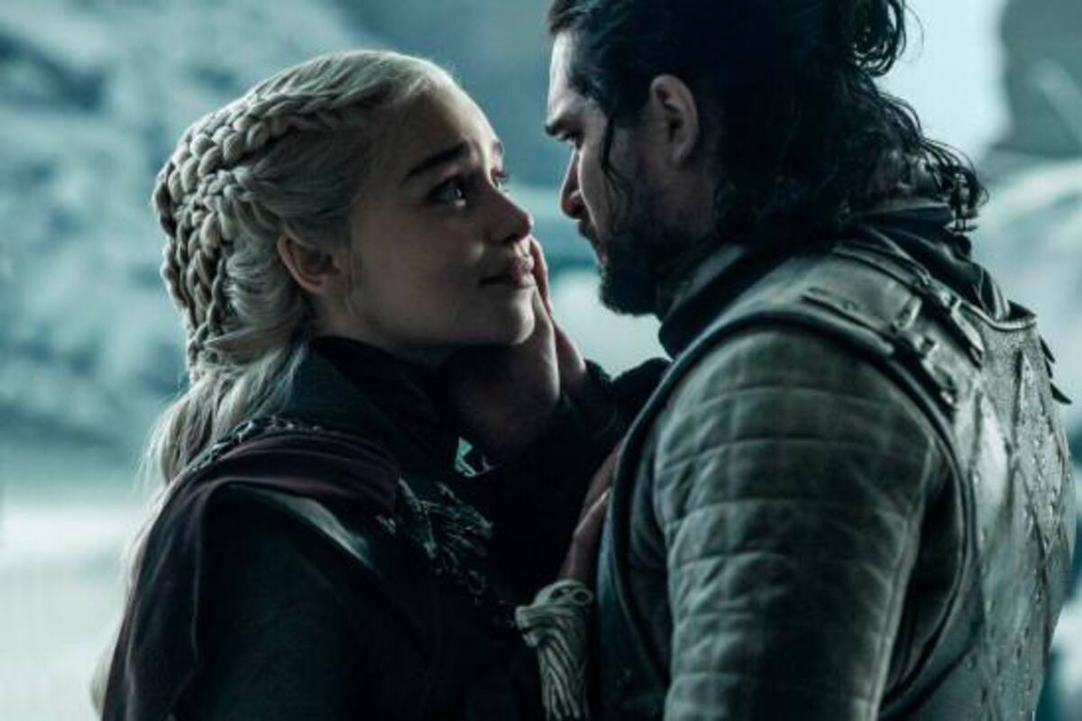 Emilia Clarke y Kit Harington en su escena final en GoT. (Foto: Tomada de El Colombiano / VANGUARDIA)