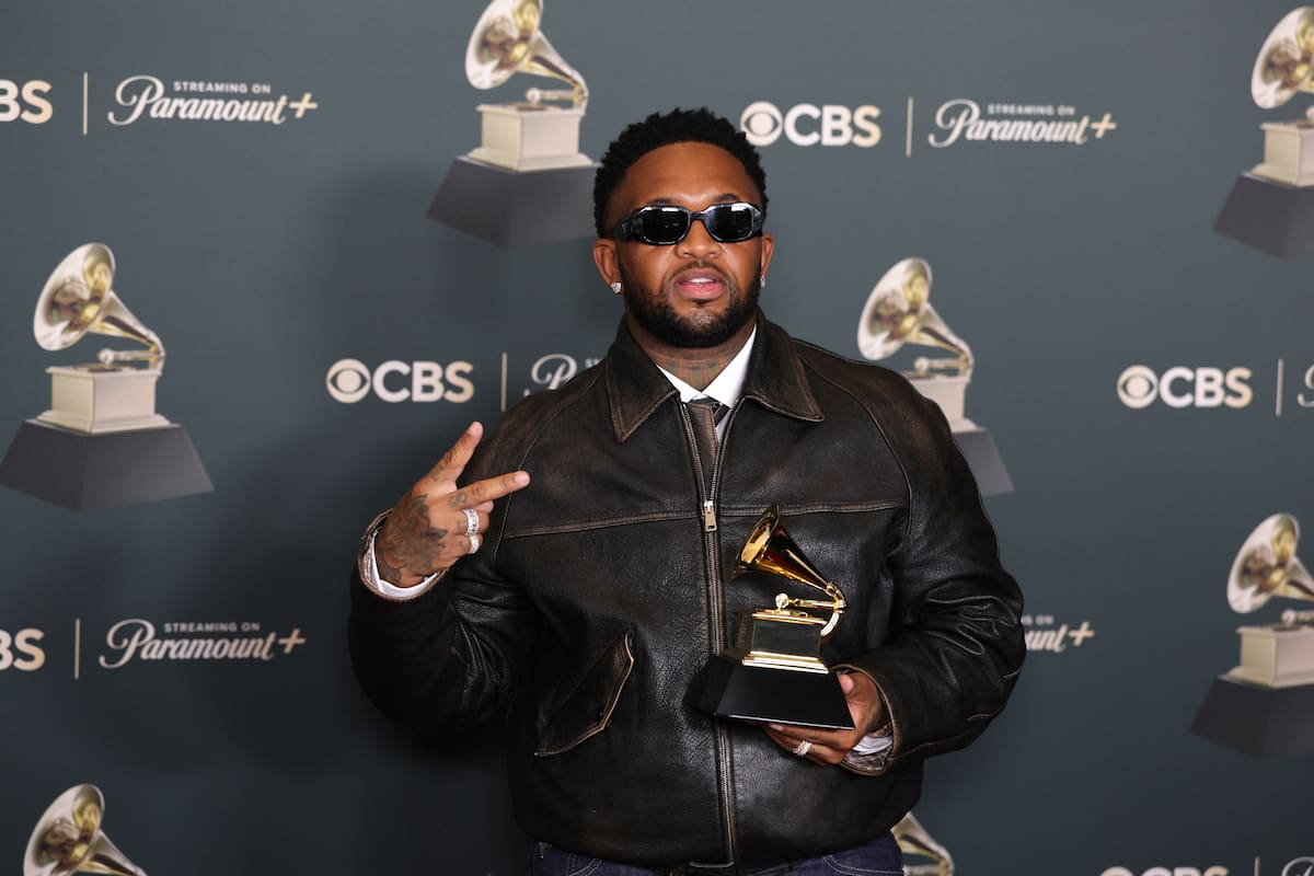 El productor estadounidense Mustard, ganador del premio a la Mejor Canción de Rap por 'tv off'.
Foto: EFE.