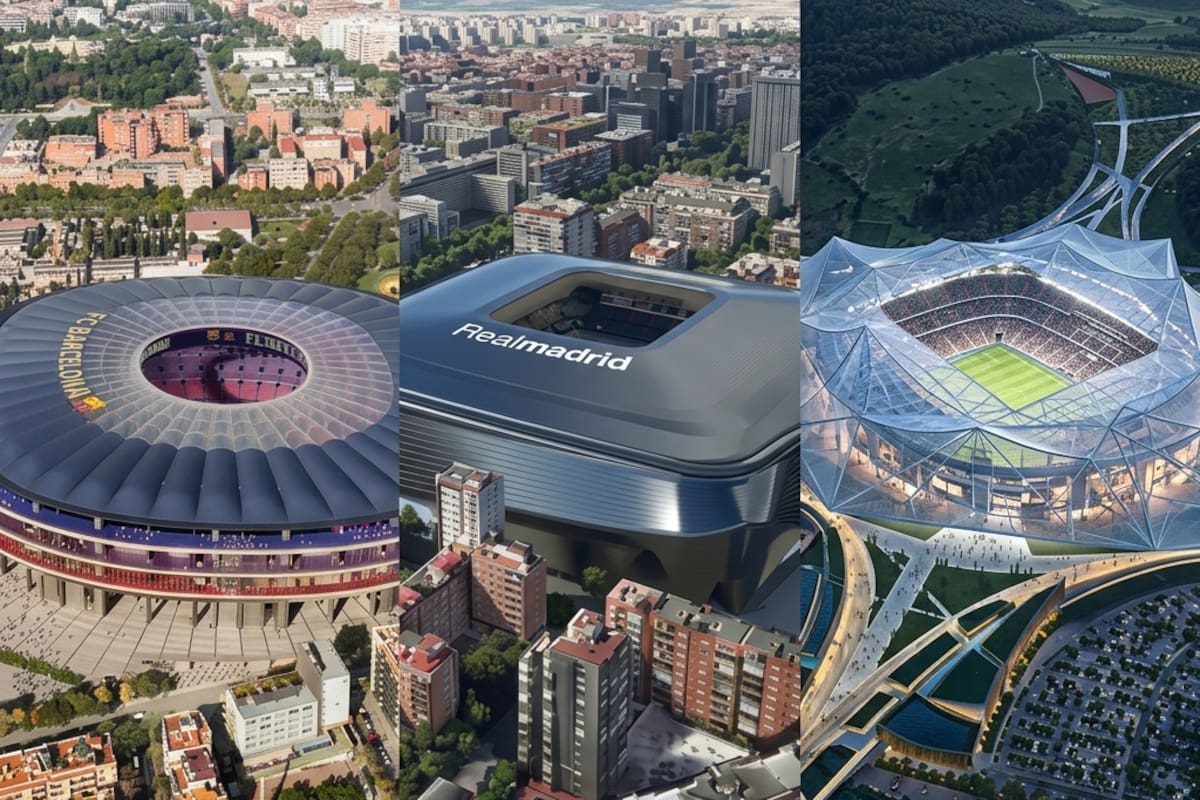 Inversión millonaria: el proyecto deportivo tiene un costo estimado cercano a los 1.000 millones de euros, incluyendo el complejo integral de 150 hectáreas que rodea la infraestructura principal. /FOTO: IA