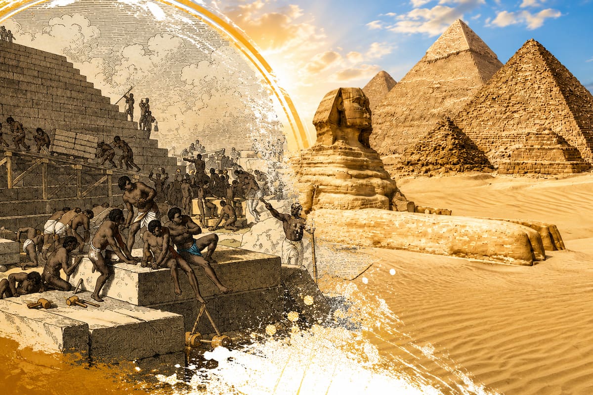 Los trabajadores de la Gran Pirámide de Giza vivían en un asentamiento cercano, recibían alimentos como pago y contaban con sus propias tumbas junto a las pirámides.
