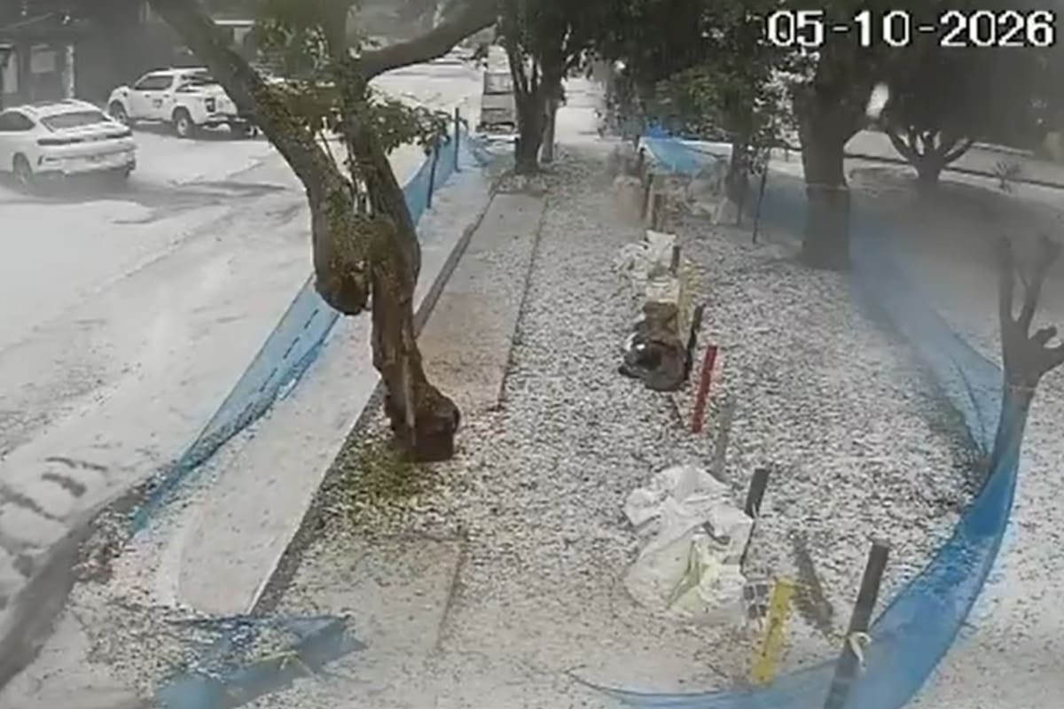 Alerta en Bogotá por fuertes lluvias y granizada.
Foto: captura de pantalla.