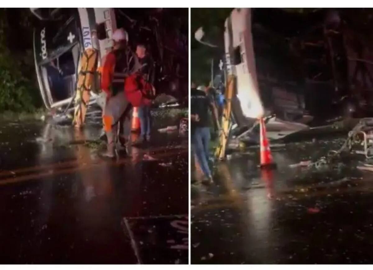 El accidente de tránsito registrado al norte de Tolima dejó tres personas muertas y al menos 15 heridas. |