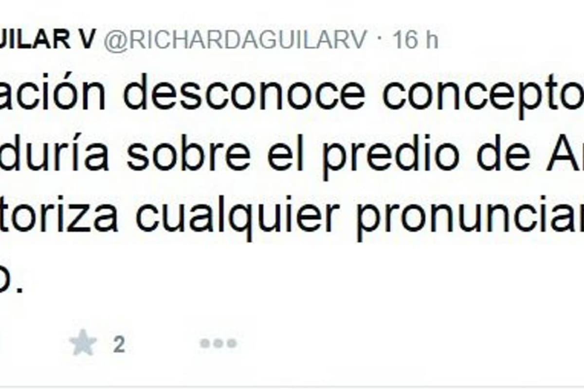 Lo que a la vista de muchos fue un delicado ’descache’ por parte del gobernador Richard Aguilar Villa, ayer a través de su cuenta de Twitter la primera autoridad del Departamento desmintió una información que se había publicado en su propia página Web oficial.