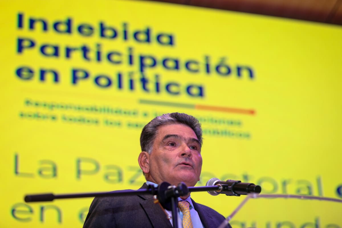 El procurador General de la Nación, Gregorio Eljach, lideró la presentación de la evolución de la estrategia “Paz Electoral”, una iniciativa pedagógica dirigida a servidores públicos sobre la indebida participación en política.