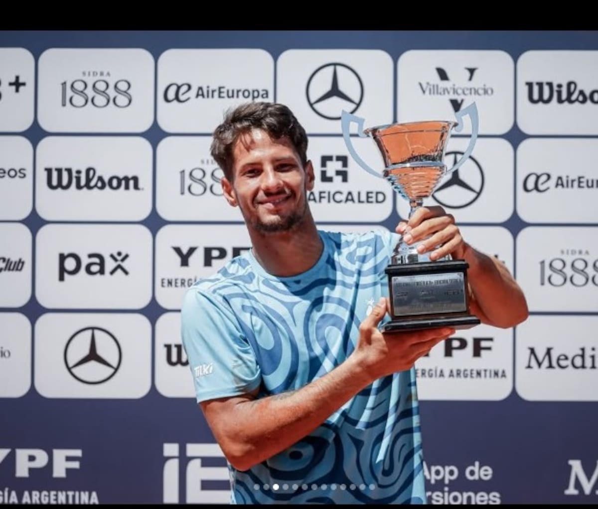 Uno de los tenistas que se registra en la lista del Challenger de Bucaramanga es el argentino Guido Iván Justo, jugador que ha mostrado una evolución constante en el circuito. Foto: Instagram de Guido Iván Justo.
