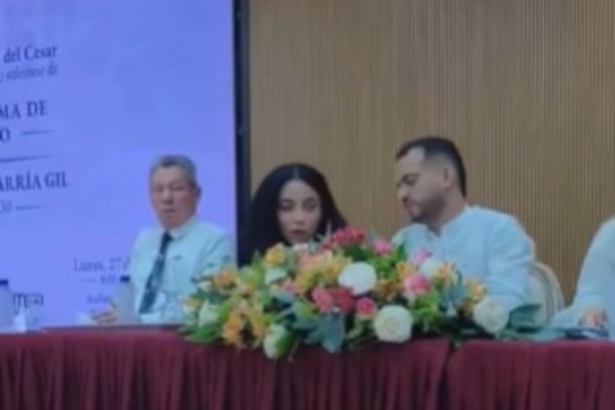 Juliana Guerrero representó al Gobierno en la posesión de Guillermo Echavarría en la UPC. | Foto: Captura tomada de Video.