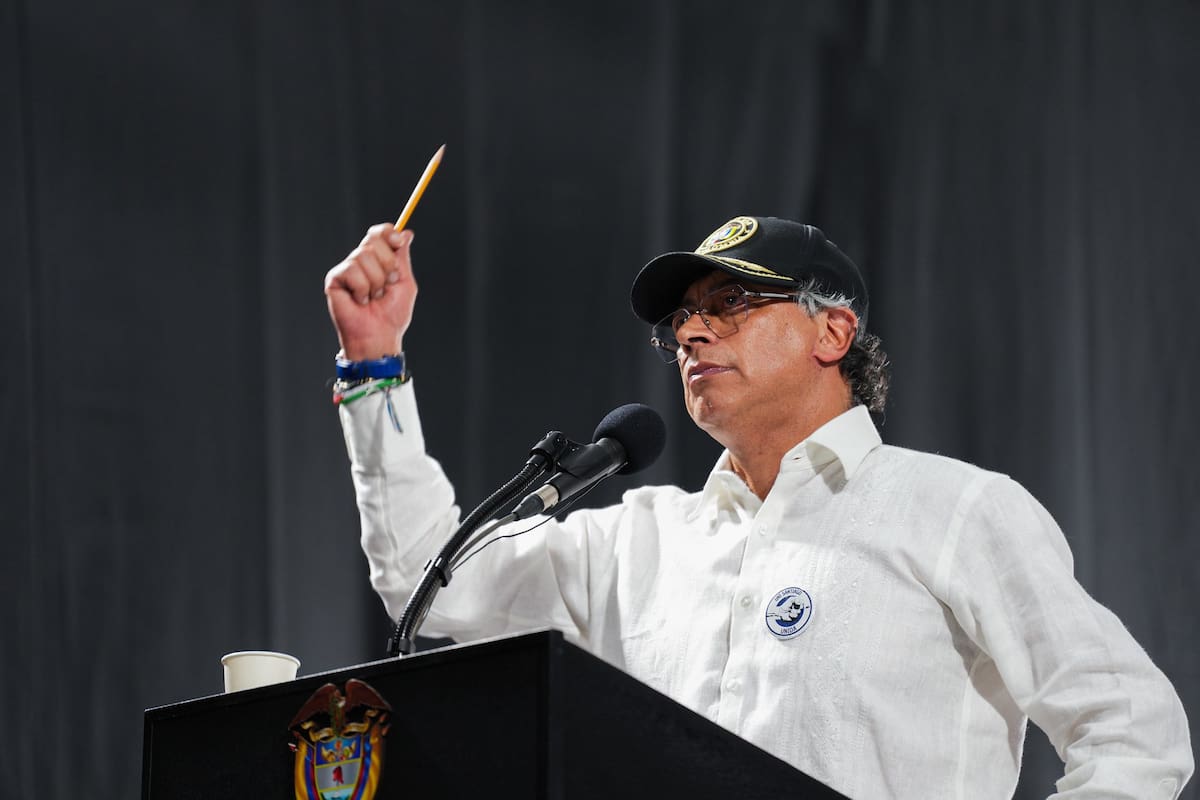 Petro acusa a Estados Unidos de fabricar pruebas sobre nexos con disidencias de las Farc.
Foto: Presidencia.
