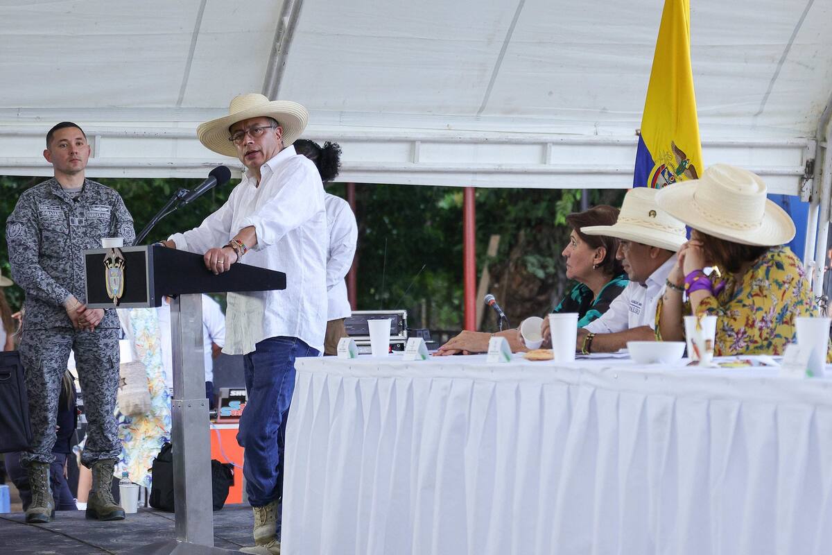 El Presidente Gustavo Petro en el municipio de Palermo, Huila, para hacer oficial la construcción de una planta procesadora de arroz, la cual contará con una inversión de $13 mil millones de pesos.