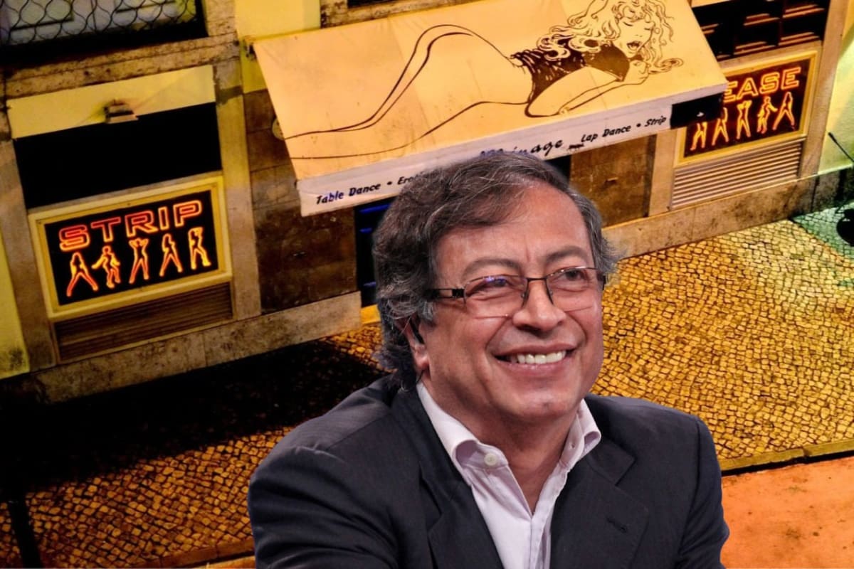 Petro responde a polémica por visita a club 'striptease' en Lisboa.
Foto: montaje Vanguardia.