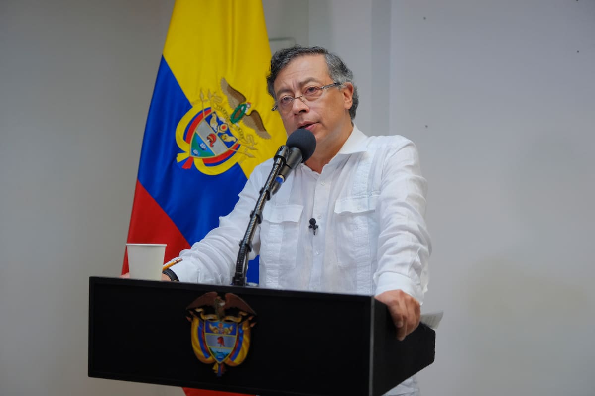 Gustavo Petro, presidente de Colombia, en una alocución presidencial desde Popayán, Cauca. // Foto: Cortesía - Presidencia.