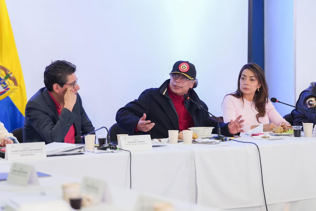 Petro desautoriza subida de aranceles al 100 % para los productos importados de Ecuador.
Foto: Presidencia.