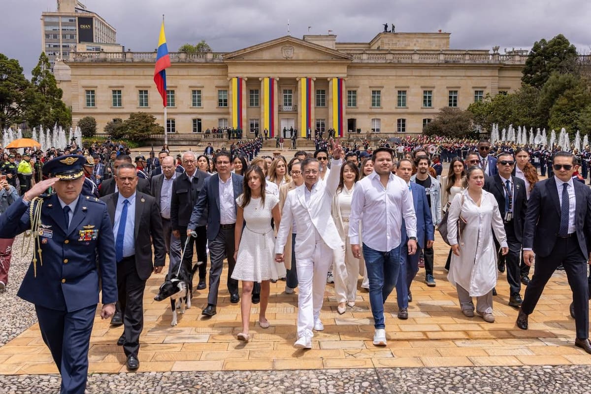 Gustavo Petro se despidió de la Casa de Nariño con una familia muy distinta a la de 2022
Foto: Presidencia.