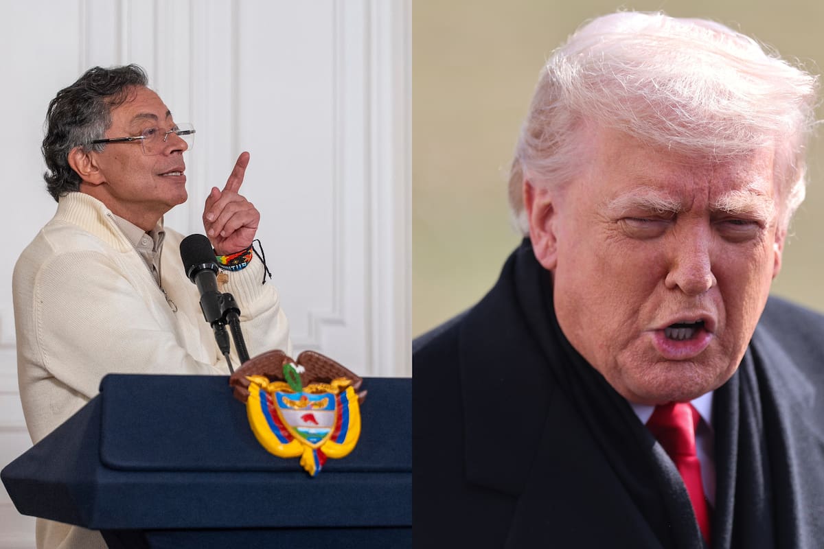 Los presidentes de Colombia y Estados Unidos: Gustavo Petro y Donald Trump, sostendrán una reunión el próximo 3 de febrero en la Casa Blanca. // Fotos: Presidencia - EFE.