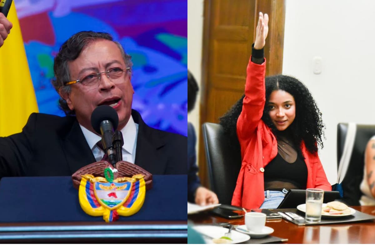El presidente de la República, Gustavo Petro, junto a Juliana Guerrero. // Foto: Presidencia - Colprensa (externos).