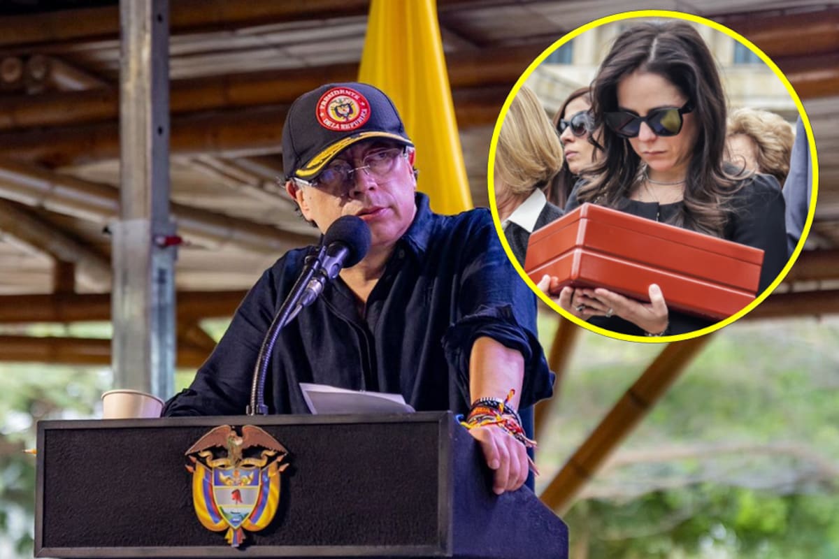 Petro respondió a Clemencia Vargas en medio de las honras fúnebres de su padre, Germán Vargas Lleras.
Foto: Presidencia - Colprensa.
