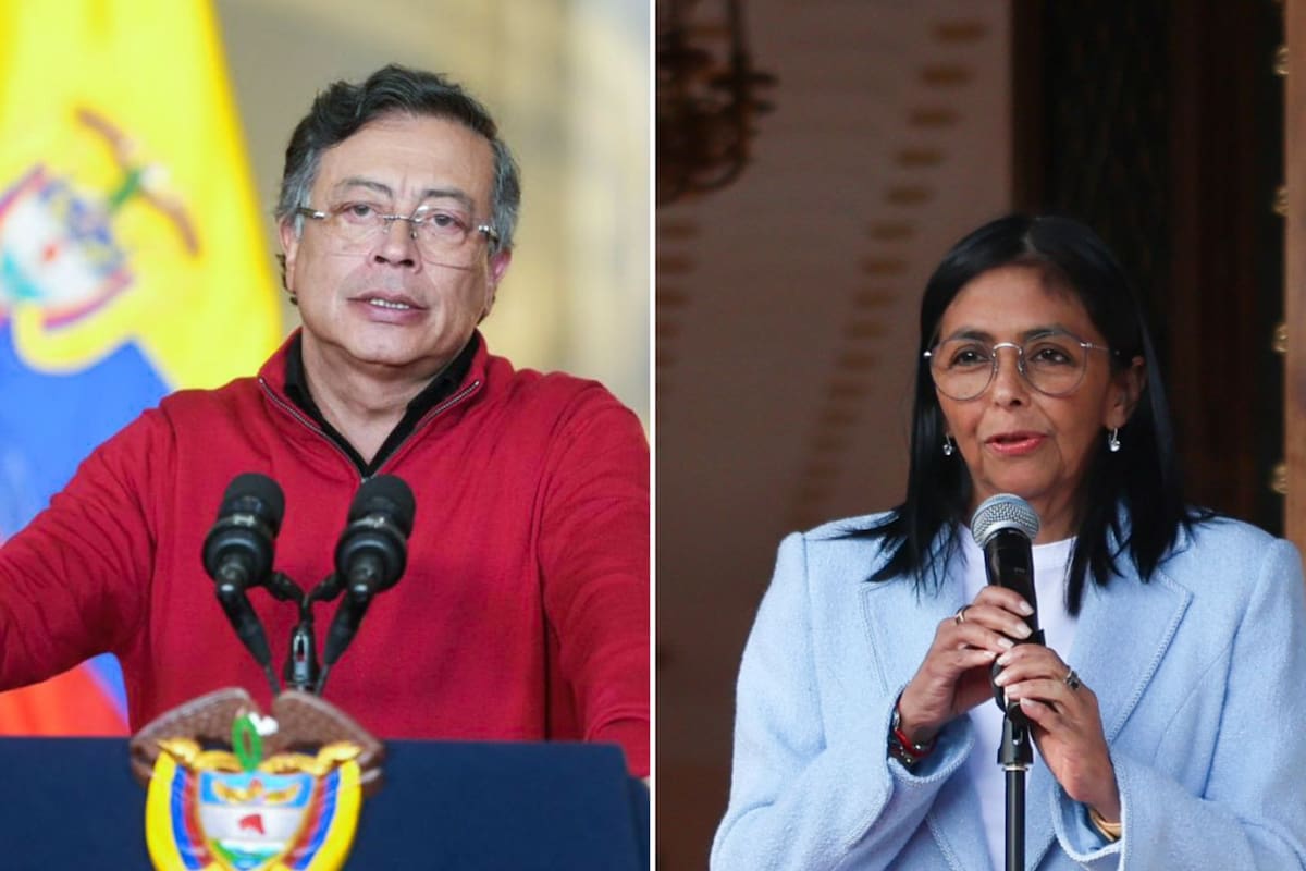 Delcy Rodríguez y Gustavo Petro acuerdan reunión “próximamente”.