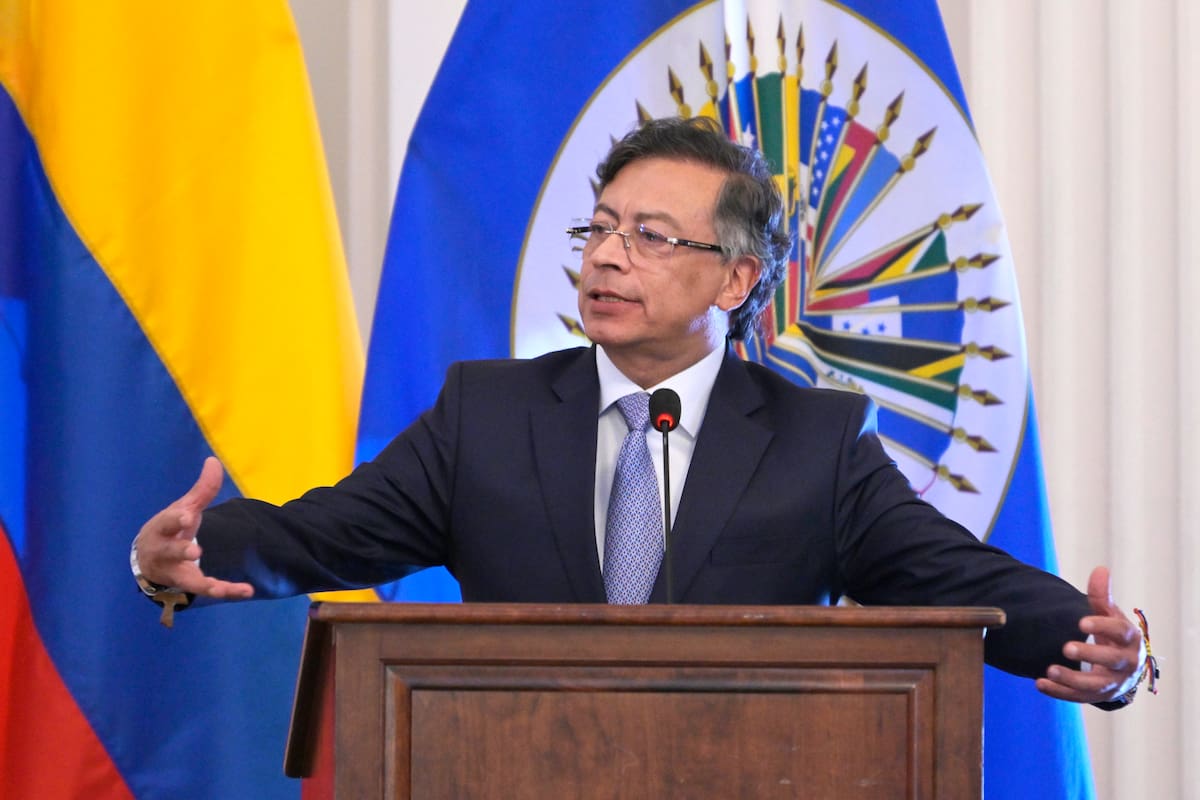 Fotografía de archivo del presidente de Colombia, Gustavo Petro. EFE/ Lenin Nolly