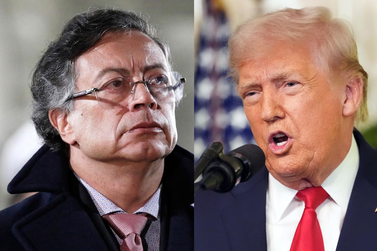 Gustavo Petro y Donald Trump. // Foto: EFE