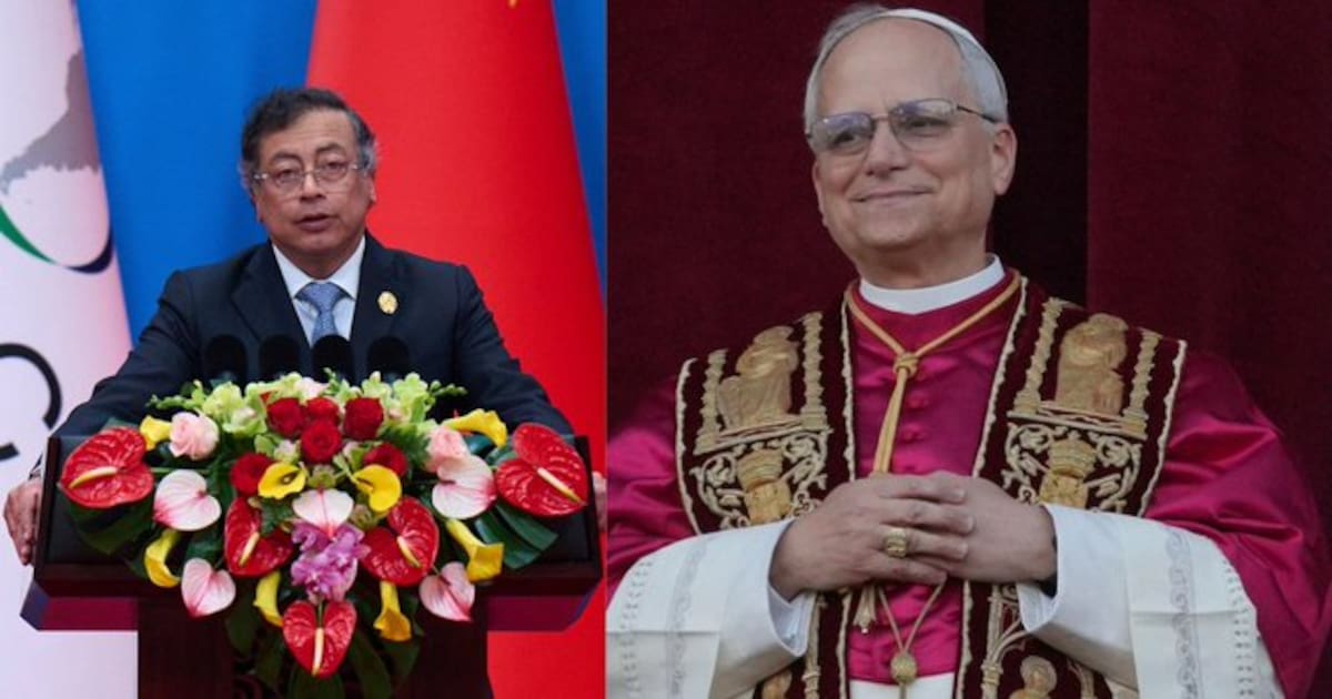 Presidente Gustavo Petro Y el papa Leon XlV.