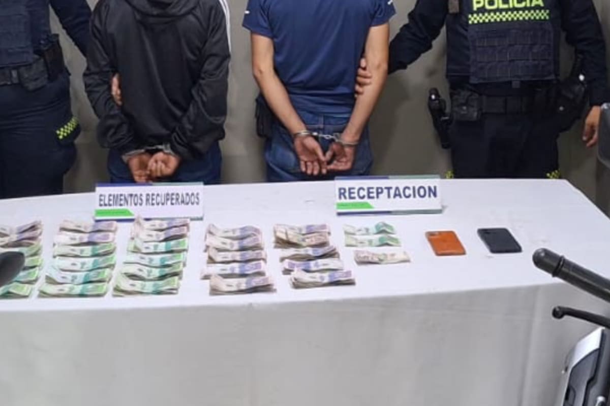 Habrían robado $30 millones en Cesar y fueron ubicados con $27 millones en Bucaramanga