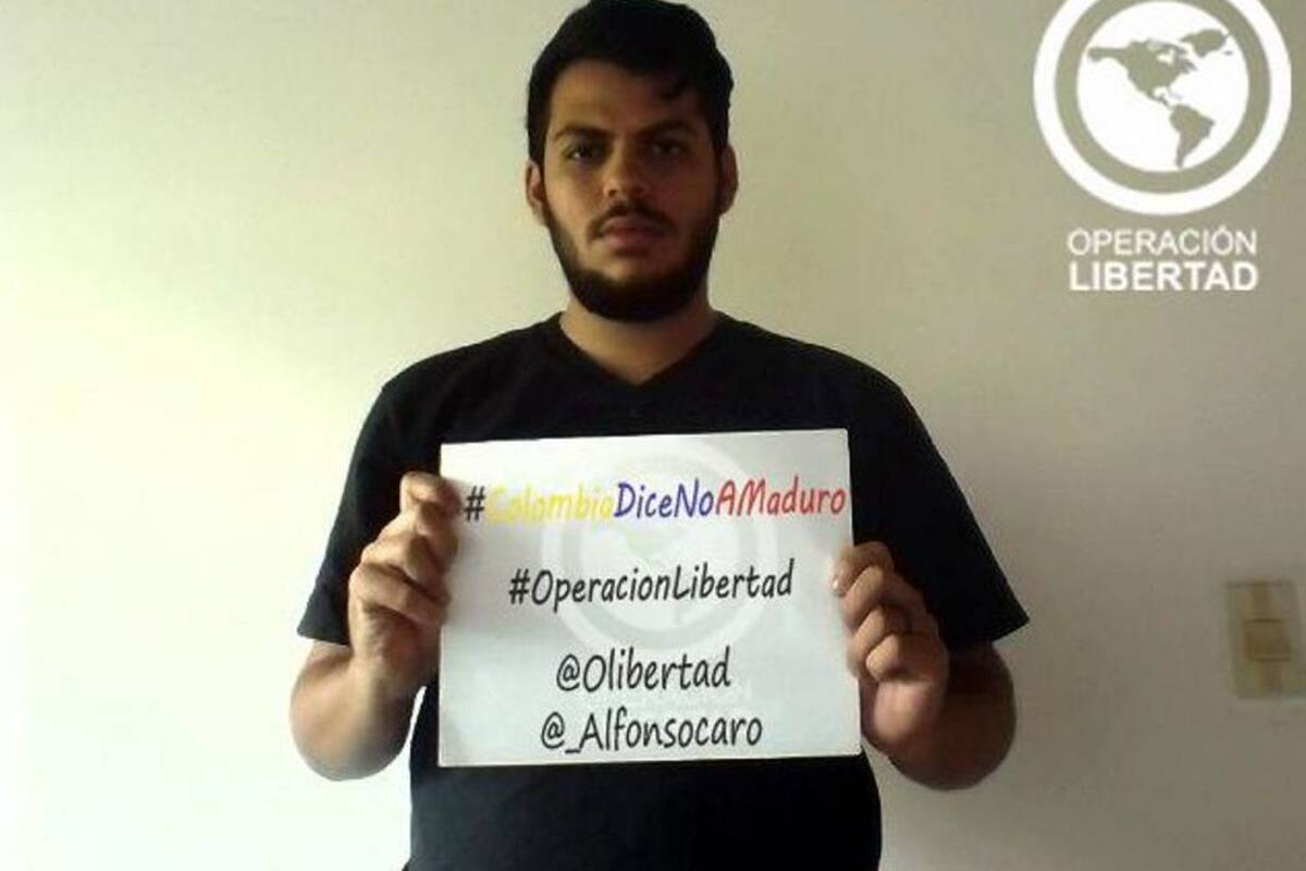 A los otros jóvenes expulsados del país se les acusó de realizar actividades proselitistas, expresamente prohibidas por las normas migratorias de Colombia. En la foto Alfonso Caro. (Foto: Colprensa / VANGUARDIA LIBERAL)