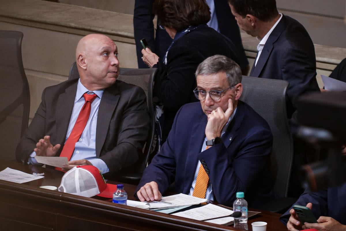 Ministro de Hacienda, Miguel Gómez, en plenaria de aprobación del Presupuesto General de la Nación. Foto: Colprensa/VANGUARDIA