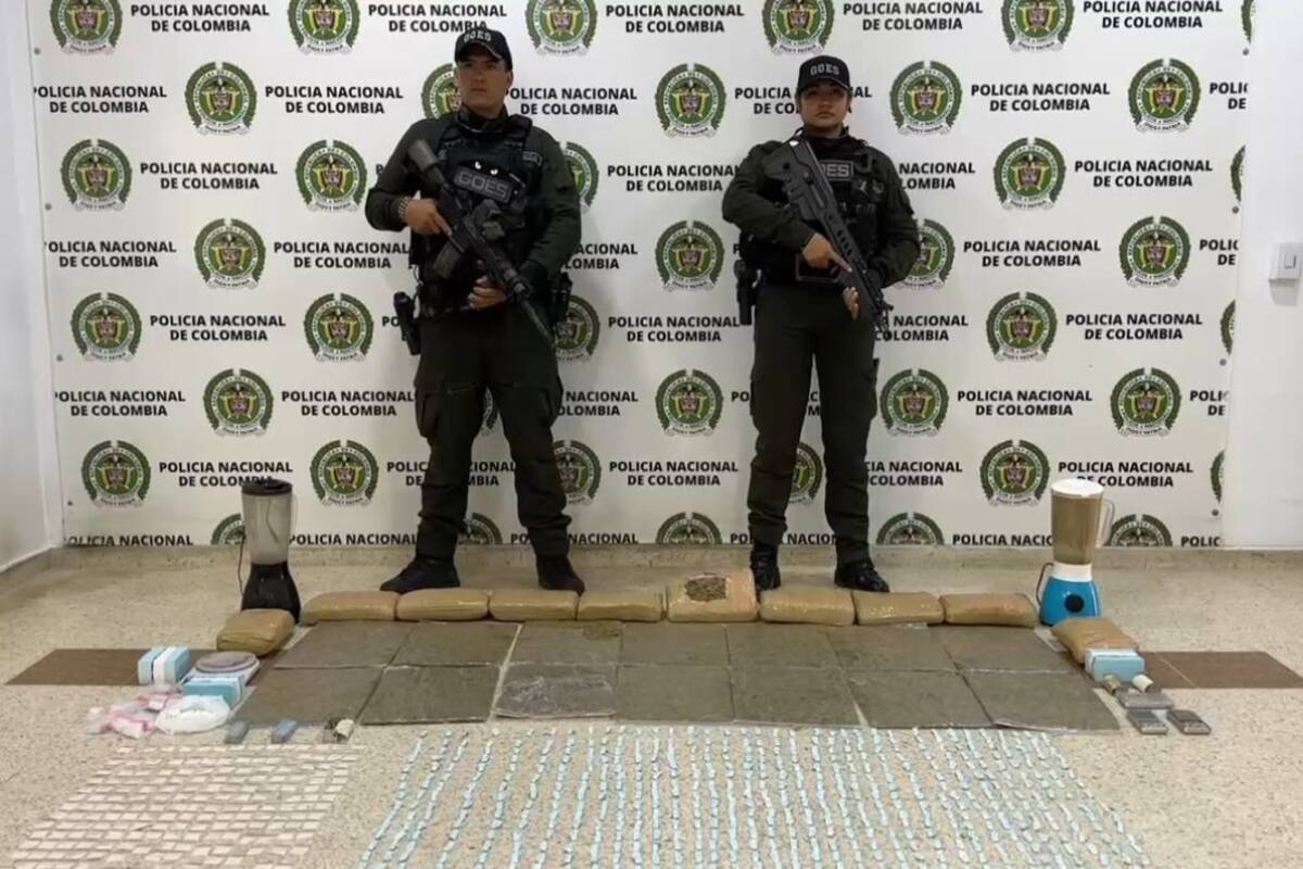 Hallan caleta con más de 24 kilos de marihuana en zona boscosa de Floridablanca